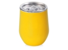 Вакуумная термокружка Sense, непротекаемая крышка, крафтовая упаковка (желтый) 