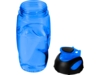 Бутылка спортивная Gobi (синий прозрачный/черный)  (Изображение 4)