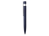 Ручка шариковая металлическая Matteo soft-touch (темно-синий/серебристый)  (Изображение 3)