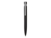 Ручка шариковая металлическая Matteo soft-touch (черный/серебристый)  (Изображение 2)