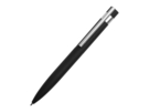 Ручка шариковая металлическая Matteo soft-touch (черный/серебристый) 