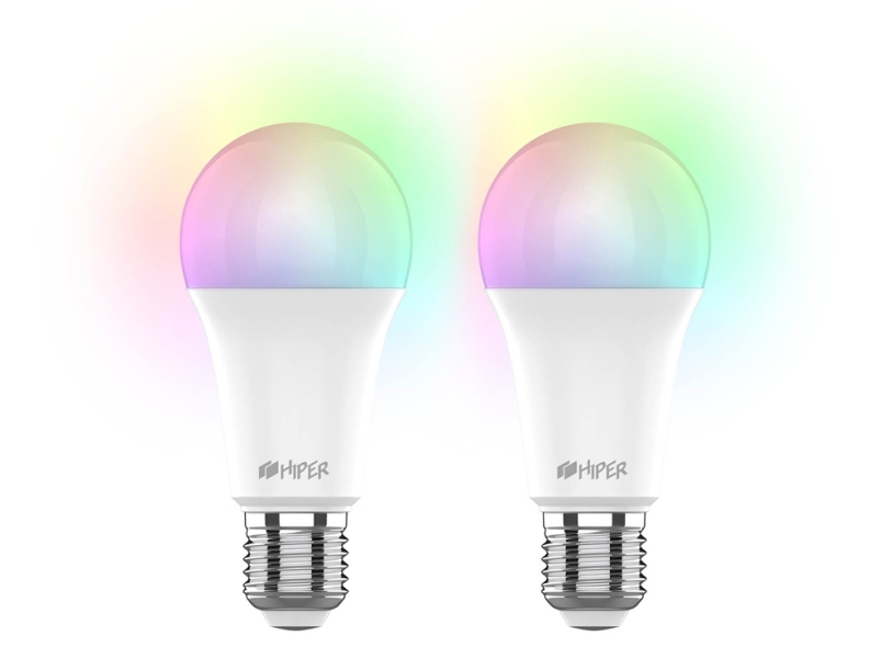 Набор из двух лампочек IoT CLED M1 RGB, E27, белый (Изображение 1)