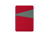 Картхолдер на 3 карты вертикальный Favor (красный/серый)  (Изображение 2)