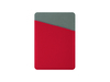 Картхолдер на 3 карты вертикальный Favor (красный/серый)  (Изображение 3)