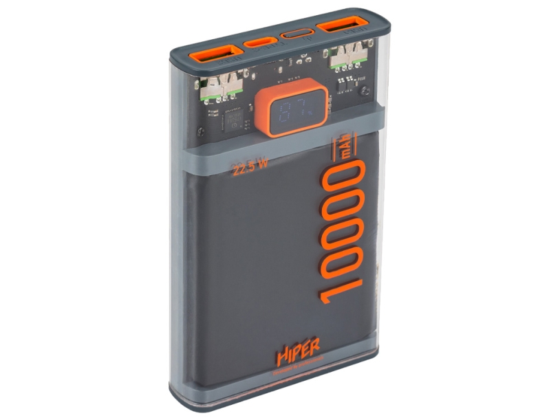 Внешний аккумулятор CORE X, 10000 mAh, черный (Изображение 2)