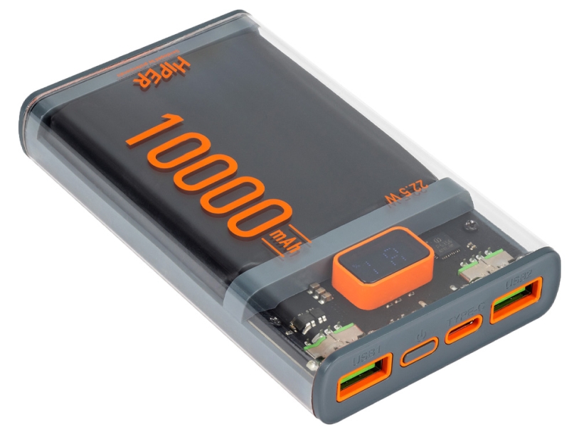 Внешний аккумулятор CORE X, 10000 mAh, черный (Изображение 5)