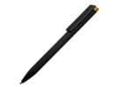 Ручка металлическая шариковая Taper Metal soft-touch (черный/оранжевый) 