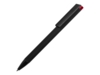 Ручка металлическая шариковая Taper Metal soft-touch (черный/красный)  (Изображение 1)