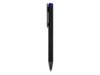 Ручка металлическая шариковая Taper Metal soft-touch (черный/синий)  (Изображение 3)