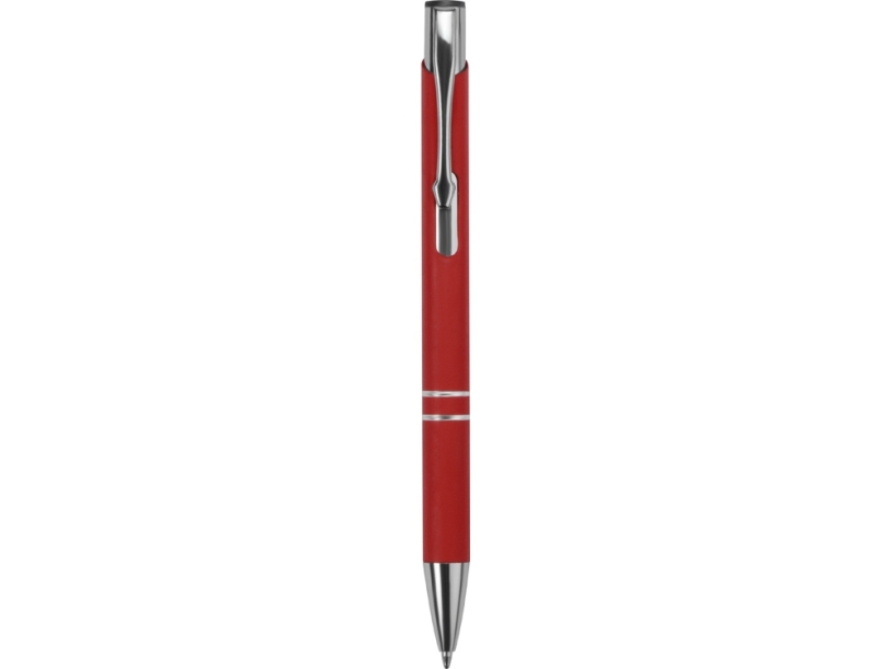 Ручка металлическая шариковая C1 soft-touch (красный)  (Изображение 2)