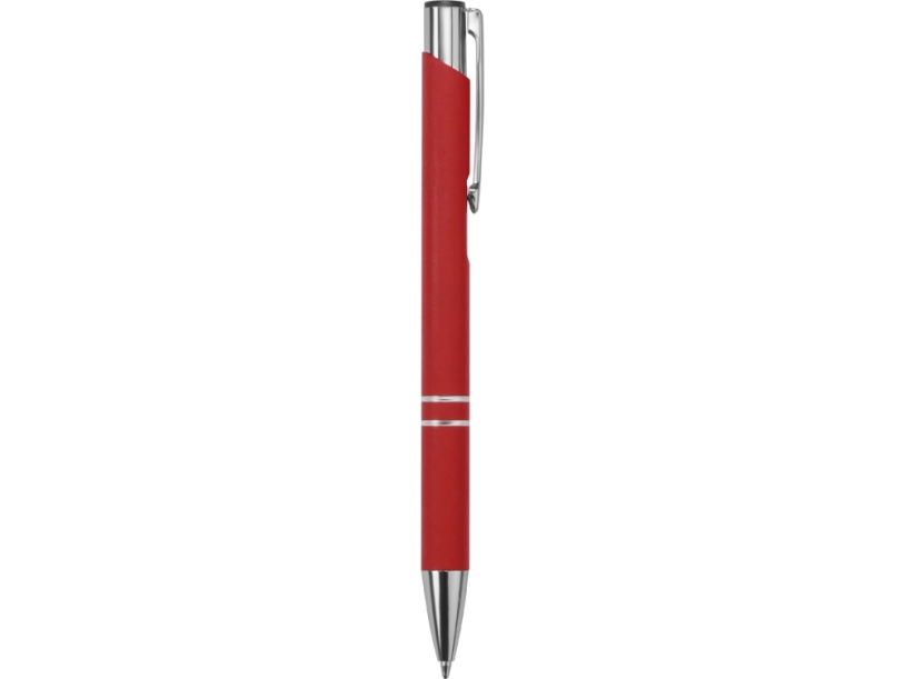 Ручка металлическая шариковая C1 soft-touch (красный)  (Изображение 3)