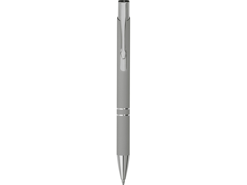 Ручка металлическая шариковая C1 soft-touch (серый)  (Изображение 2)