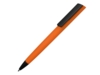 Ручка пластиковая шариковая C1 soft-touch (черный/оранжевый)  (Изображение 1)