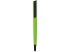 Ручка пластиковая шариковая C1 soft-touch (черный/зеленое яблоко)  (Изображение 2)