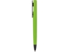 Ручка пластиковая шариковая C1 soft-touch (черный/зеленое яблоко)  (Изображение 3)