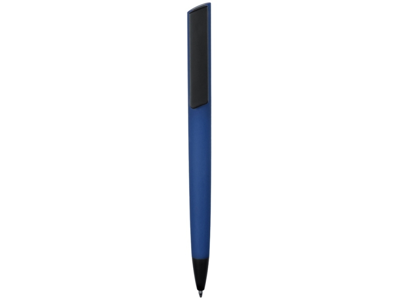 Ручка пластиковая шариковая C1 soft-touch (черный/синий)  (Изображение 2)