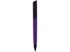 Ручка пластиковая шариковая C1 soft-touch (черный/фиолетовый)  (Изображение 2)