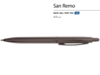 Ручка металлическая шариковая San Remo (темно-серый)  (Изображение 2)