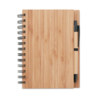 Бамбуковый блокнот с ручкой (древесный) (Изображение 1)