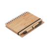 Бамбуковый блокнот с ручкой (древесный) (Изображение 3)