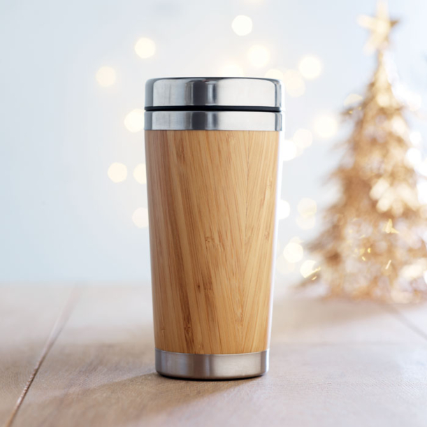 Термокружка с бамбуком 400ml (Изображение 2)