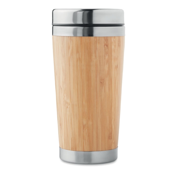 Термокружка с бамбуком 400ml (древесный) (Изображение 6)