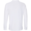 Рубашка поло унисекс с длинным рукавом Planet LSL, белая, размер S (Изображение 3)