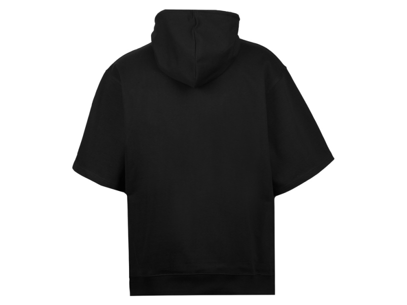 Худи с коротким рукавом Warsaw унисекс (черный) XL-2XL (Изображение 4)