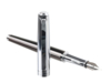 Ручка перьевая Pierre Cardin LEO, цвет - серебристый и черный. Упаковка B-1 (Изображение 7)