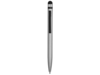 Ручка-стилус пластиковая шариковая Poke (серебристый/черный)  (Изображение 2)
