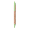 Ручка шариковая пробковая (зеленый-зеленый) (Изображение 1)