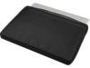 Чехол Rise для ноутбука с диагональю экрана 15,6 дюйма, изготовленный из переработанных материалов согласно стандарту GRS - сплошной черный (Изображение 4)