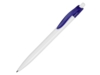Ручка пластиковая шариковая Какаду (белый/синий)  (Изображение 1)