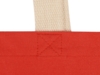 Сумка для шопинга Steady хлопковая с парусиновыми ручками, 260 г/м2 (красный)  (Изображение 6)