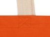 Сумка для шопинга Steady хлопковая с парусиновыми ручками, 260 г/м2 (оранжевый)  (Изображение 5)