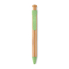 Ручка шариковая из бамбука (зеленый-зеленый) (Изображение 1)
