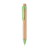 Ручка шариковая из бамбука (зеленый-зеленый) (Изображение 2)