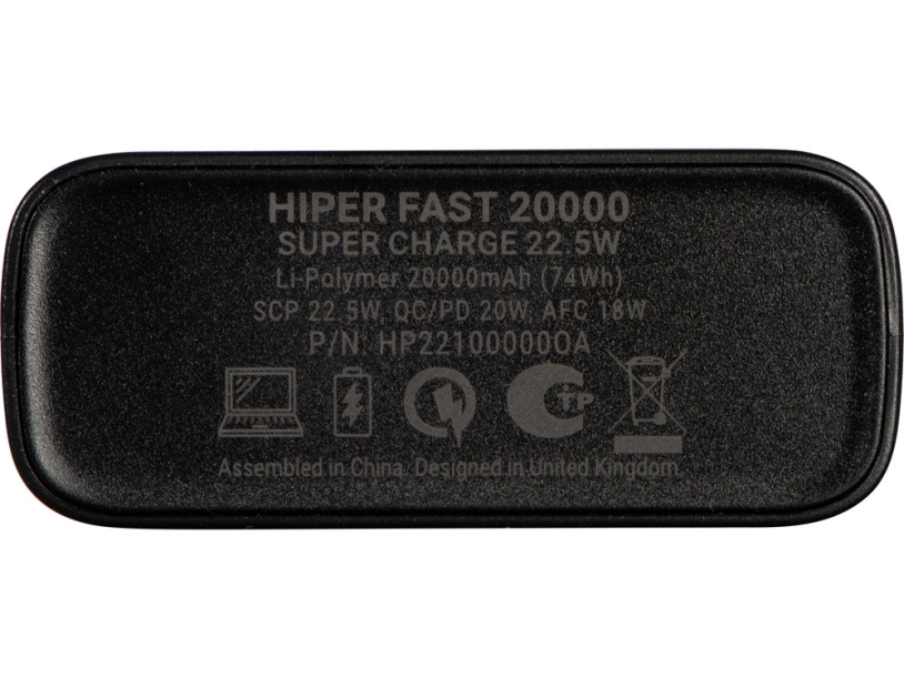 Портативный внешний аккумулятор FAST 20000 Black (Изображение 6)