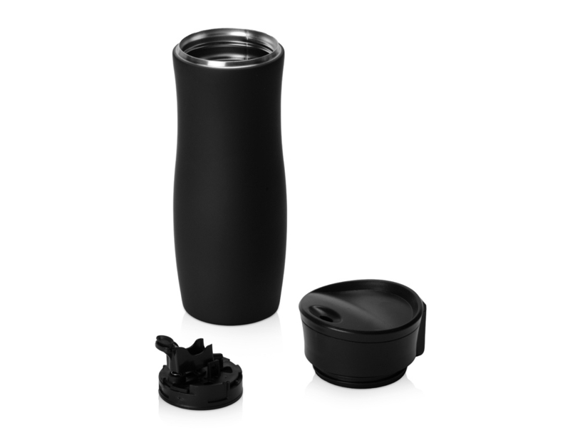 Вакуумная термокружка с кнопкой Streamline, Waterline, soft-touch (Изображение 3)