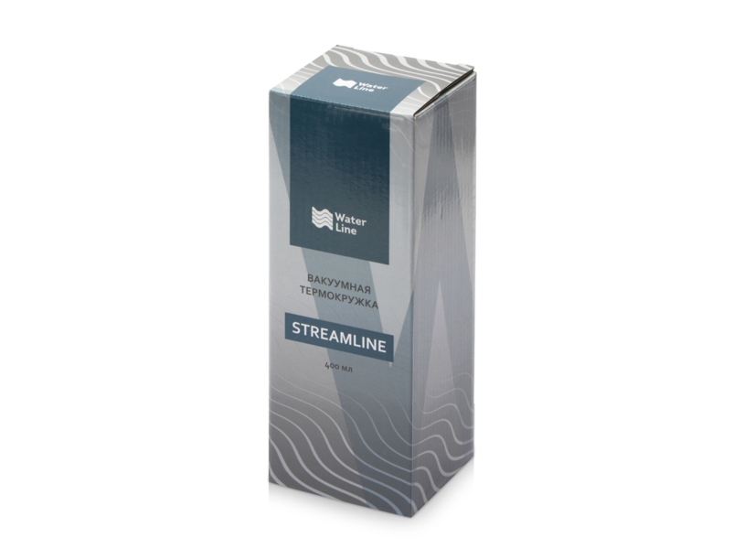 Вакуумная термокружка с кнопкой Streamline, Waterline, soft-touch (Изображение 7)