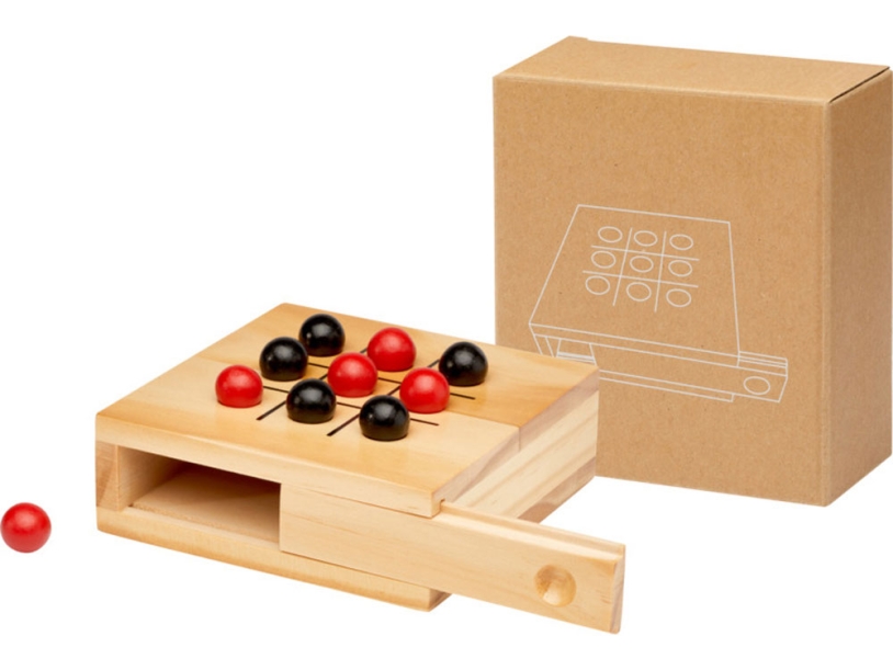 Деревянная игра в крестики-нолики Strobus, натуральный (Изображение 4)