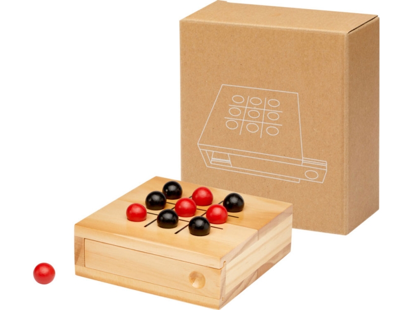 Деревянная игра в крестики-нолики Strobus, натуральный (Изображение 5)