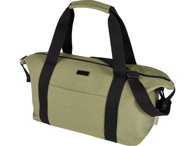 Спортивная сумка Joey из брезента, переработанного по стандарту GRS, объемом 25 л, черный (Изображение 1)