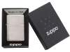 Зажигалка ZIPPO Classic с покрытием Brushed Chrome, латунь/сталь, серебристая, матовая, 38x13x57 мм (Изображение 4)