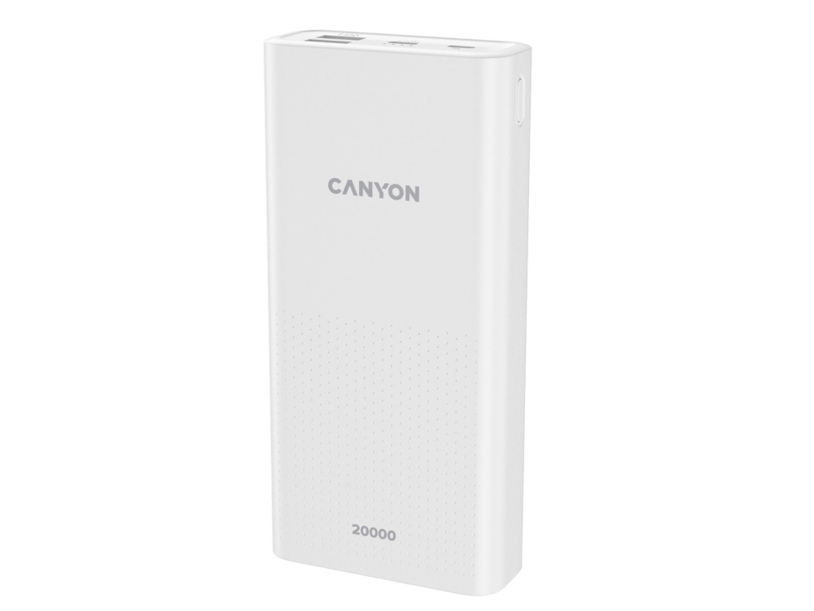 Портативный аккумулятор Canyon PB-2001 (CNE-CPB2001W), белый (Изображение 1)