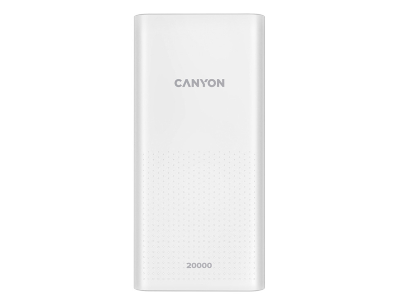 Портативный аккумулятор Canyon PB-2001 (CNE-CPB2001W), белый (Изображение 2)