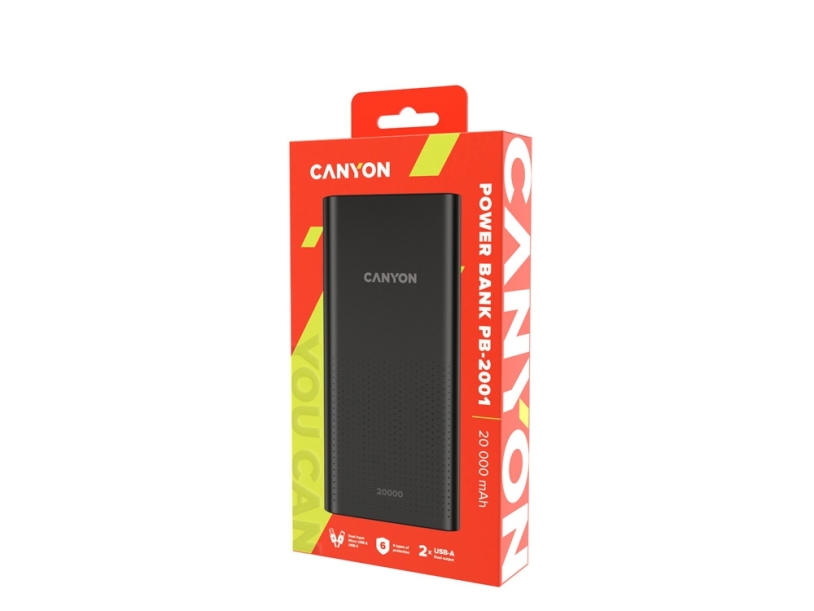 Внешний аккумулятор PB-2001, 20000 mAh (черный)  (Изображение 5)