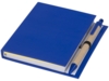 Цветной комбинированный блокнот с ручкой, синий (Изображение 1)