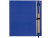 Цветной комбинированный блокнот с ручкой, синий (Изображение 2)