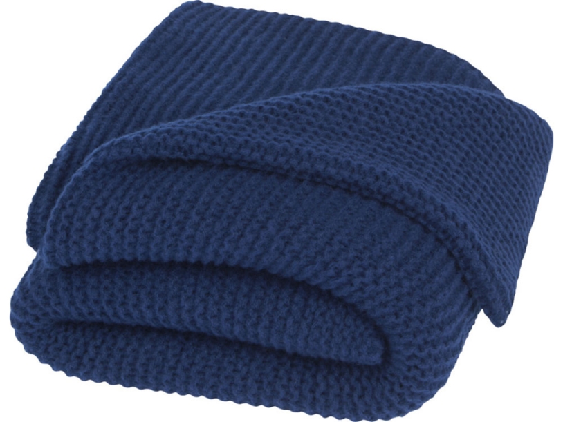 Вязанное одеяло Suzy (navy)  (Изображение 1)